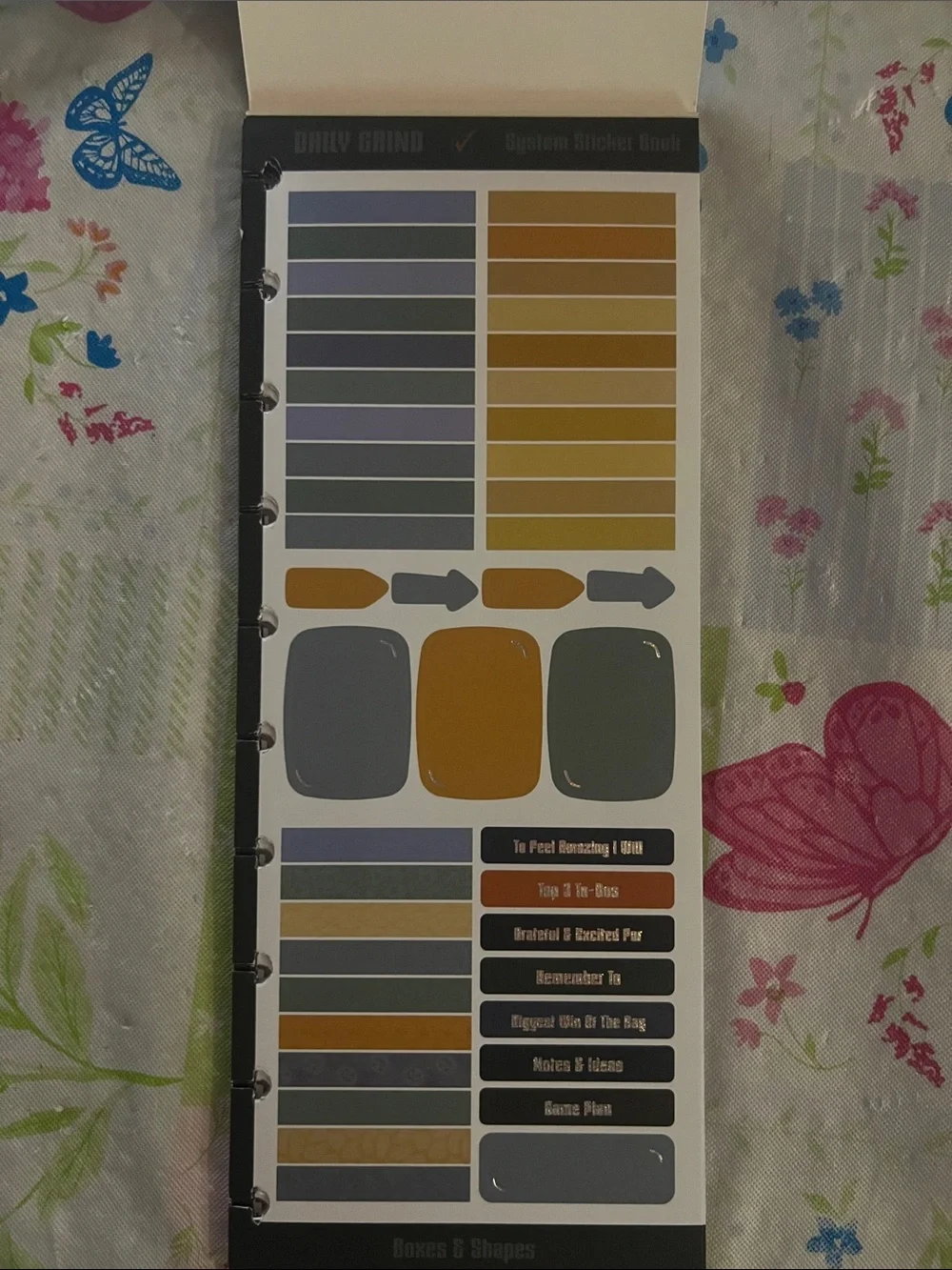 Daily Grind Planner- System sticker book